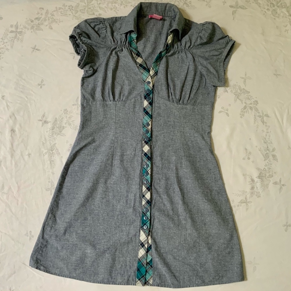 Button-up Mini-Dress very cute! 90’s Style, size L